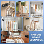 Retractable Clothesline Indoor Outside Heavy-Duty, Upgrade 304 Double Stainless - Image 3