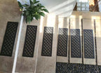 Stair Treads — 6 Pack 10x30 inch Lattice Links Rubber Stair Mats - Image 5