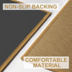 LEKEEPGO Door Mat 17"x29", Non Slip Washable Indoor Door Mat, Light Brown - Image 3