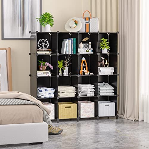 Neprock 16 Cubby Storage Organizer, Closet Clothes Storage Organizer, Cube - Image 2