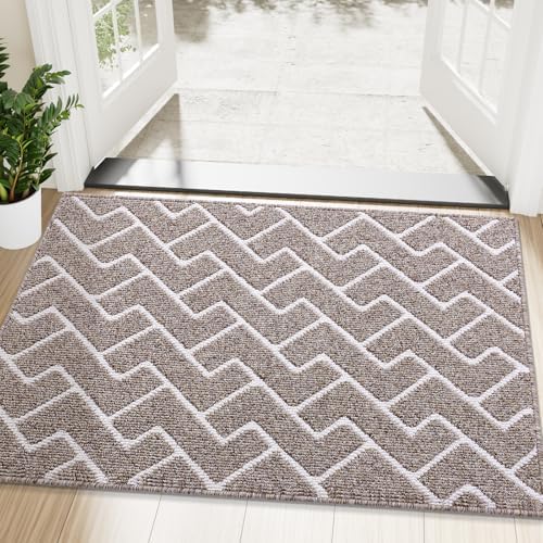 OLANLY Front Door Mat 48x32, Low-Profile Easy Clean Doormat by OLANLY
