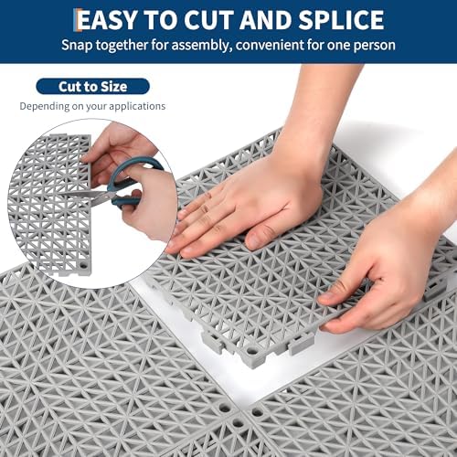 Interlocking Floor Tiles 100 Pack 12"X12" Waterproof Modular Cushion Mats - Image 4