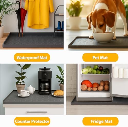 TigeJoy Under Sink Mats for Kitchen Waterproof 28" x 22", Cabinet Liner - Image 7