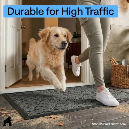 GORILLA GRIP WeatherMAX Door Mat, Indoor Outdoor - Image 6