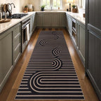 Tangsoo Easy Jute 2.6x8 Kitchen Runner Rug, Washable Non-Slip Floor Carpet - Image 2