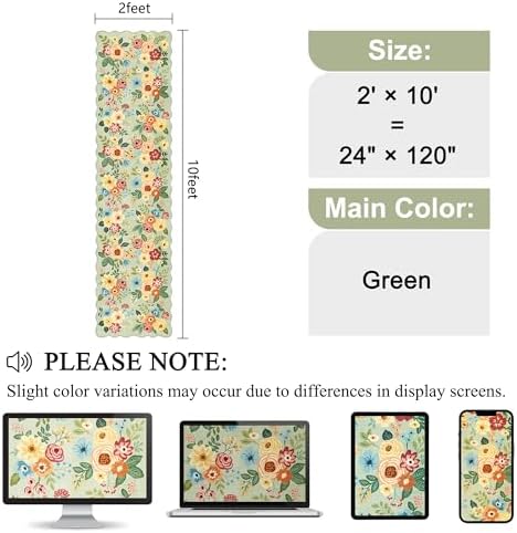 DUKINO 2x10 Runner Rug for Hallway, Washable Kitchen Rug Non Slip - Image 2