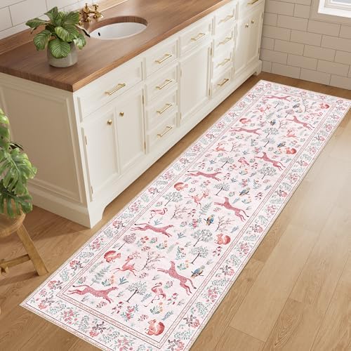 DUKINO 2x10 Kitchen Runner Rug, Soft Non Slip Animal Washable Rug - Image 3