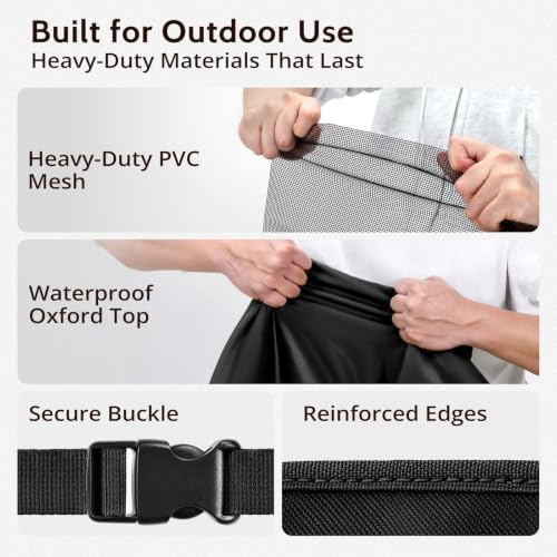 COSFLY Mesh Window AC Covers for Outside, All-Season 21.5"W x 16"D x 15"H - Image 7