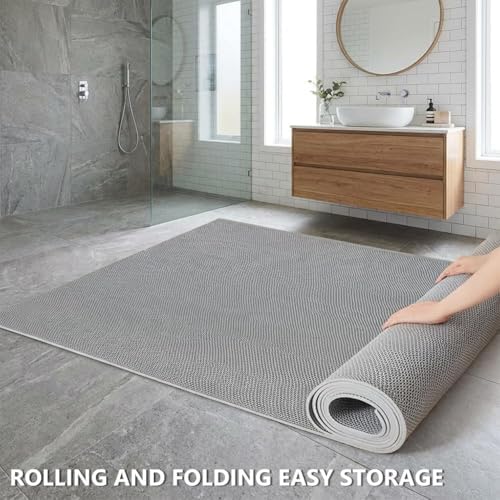 Thick PVC Drainage Floor Mat 4x21FT, Non Slip Flooring Mats Swimming Pool - Image 6