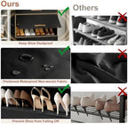 5 Tier Shoe Cabinet with Door, 20-Pair Storage - Image 5