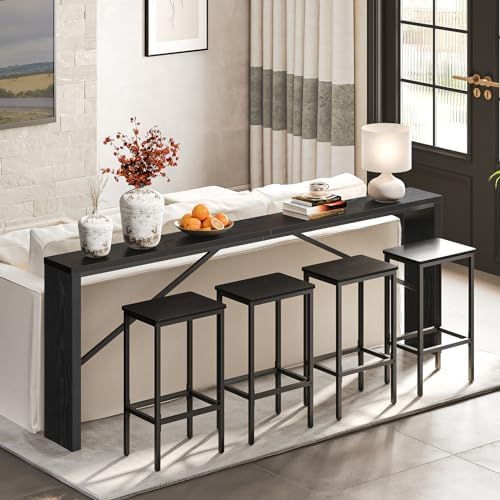 MAHANCRIS Console Table, 78.7"Long Sofa Table Behind Couch - Image 2