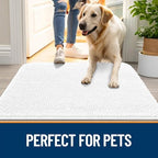 OLANLY Dog Door Mat for Muddy Paws 24x16, Super Absorbent Chenille Mud Mat - Image 6