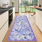 DUKINO 2.6x8 Runner Rug, Washable Runner Rug by DUKINO