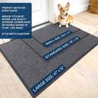 OLANLY 2-Pack Front Door Mats 59x34, Waterproof Heavy-Duty Doormats - Image 2