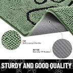 Smiry Dog Door Mat for Muddy Paws, Absorbent Non Slip Dirt Trapper - Image 3