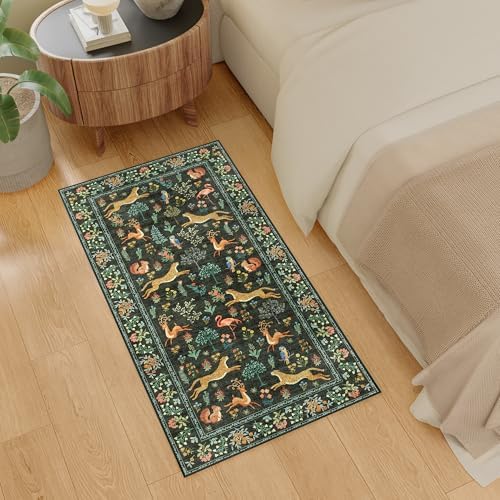 DUKINO 2x4 Rug for Entryway, Animal Washable Runner Rug for Kitchen - Image 4