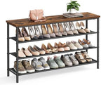 VASAGLE 4-Tier Shoe Rack, 15-18 Pairs, Steel Frame by VASAGLEbySONGMICSHOME