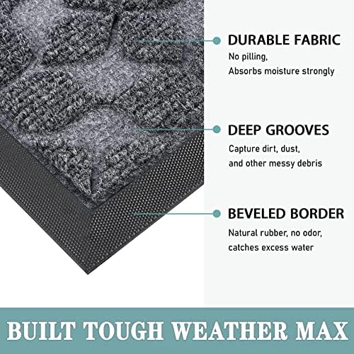 Bulijojo Sturdy Front Entrance Doormats, Durable Heavy Duty Welcome Mat - Image 3