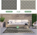 GENIMO Outdoor Rug, Waterproof Plastic Rugs - Image 4