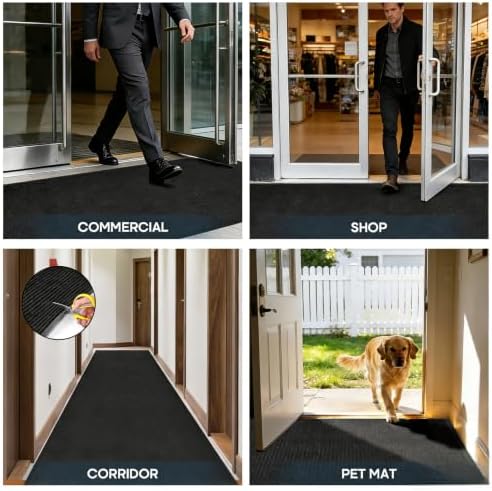 4'x8' Commercial Grade Front Door Mat Indoor Outdoor Entrance - Image 5