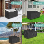 Outdoor Couch Cover Waterproof, 3-Seater Patio Sofa Furniture Covers - Image 6