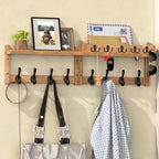 35'' Brown Coat Rack Wall Mount by Unknown