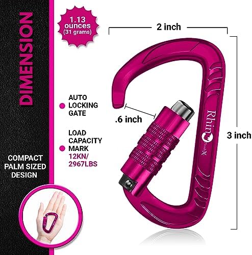 Rhino Produxs 12kN Heavy Duty Carabiner Clips - Image 2