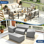 STARTWO Patio Furniture Cover 5 Piece Set, Large 600D - Image 4