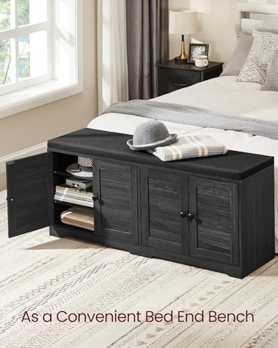 VASAGLE 3-Tier Shoe Storage Bench - Image 6