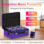 Proijeut Card Deck Box with Portable Case, 6 Pack Clear Commander Deck Box with - Image 3