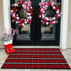 Buffalo Plaid Outdoor Rug, Layering Rug by BOTTA