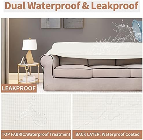 Easy-Going 100% Waterproof Couch Cover, 3 Cushion Oversized Sofa Cover - Image 3
