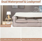 Easy-Going 100% Waterproof Loveseat Couch Cover Stretch Jacquard Sofa Cover - Image 3