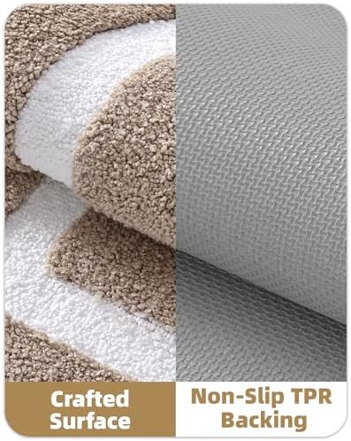 Color&Geometry Extra Soft Bathroom Rugs 36x24, Absorbent Microfiber Bath Rug - Image 5
