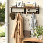 35'' Long Rustic Coat Rack Wall Mount - Image 2