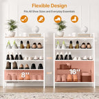 5 Tier Shoe Rack, Shoe Rack for Entryway - Image 2