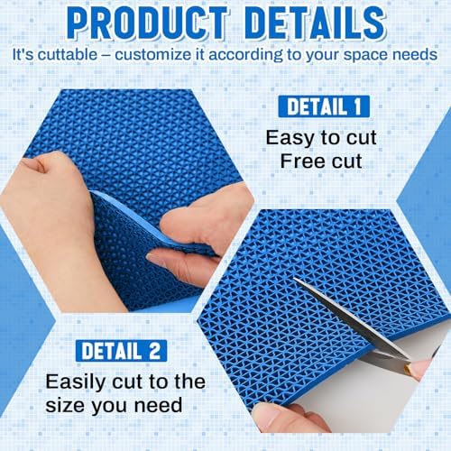 Tinideya 1.3x10 ft Non‑Slip Pool Drainage Floor Mat, Commercial & Indoor Wet - Image 3