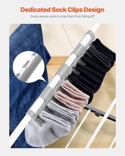 VEVOR Clothes Drying Rack, 2-Tier Foldable Laundry Dryer Rack - Image 5
