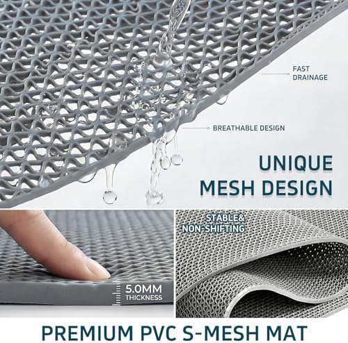 13Ft x 3Ft Ground Pool Drainage Mat 0.2 inch Thick Non Slip Swimming Pool - Image 5