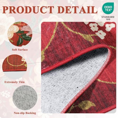 DUKINO 2x6 Runner Rug for Hallway, Washable Kitchen Rugs Non Slip - Image 5