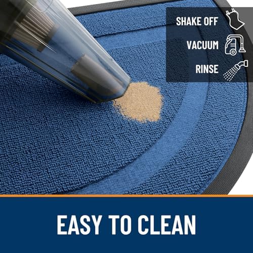 OLANLY Half Circle Front Door Mat Outside 59x34 All-Season Rubber Doormat - Image 5