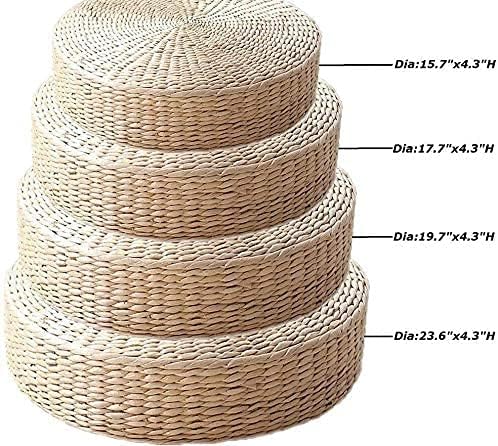 HUAWELL 2 Pack Super Bigger Size Tatami Floor Pillow Sitting Cushion, Round - Image 2