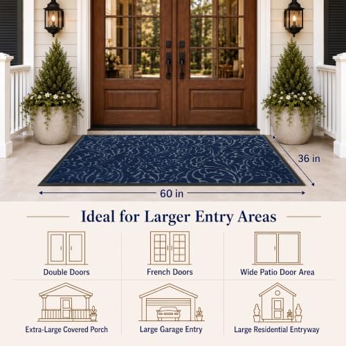 Yimobra Extra Large Door Mat, Outdoor Doormat - Image 2