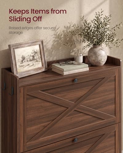 VASAGLE Narrow Shoe Storage Cabinet Organizer - Image 6