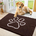 Smiry Dog Door Mat for Muddy Paws, Absorbent Non Slip Dirt Trapper by Smiry