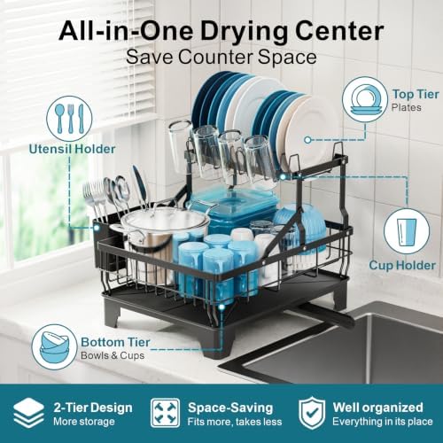 GSlife Dish Rack for Kitchen Counter - Image 2