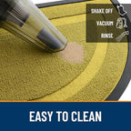 OLANLY Half Circle Front Door Mat Outside 59x34 All-Season Rubber Doormat - Image 5
