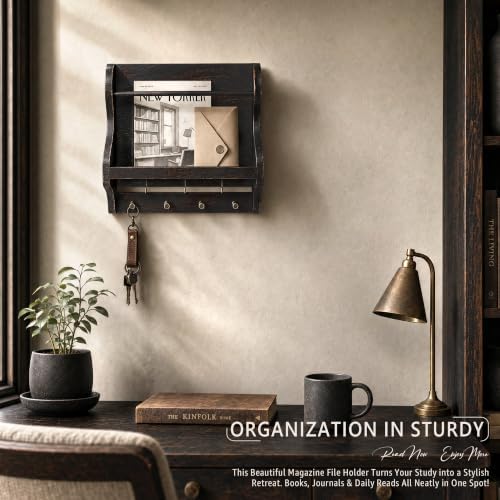Mail Organizer Wall Mount: Magazine Holder - Image 6