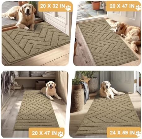 Tindbea Dog Door Mat, Dirt Trapper Mud Mat - Image 6