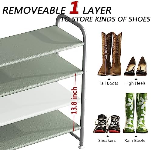 INGIORDAR 4 Tier Long Shoe Rack Organizer - Image 5